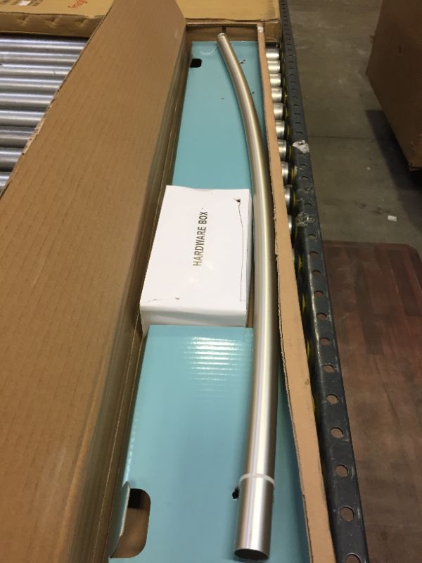 Photo 1 of 50" to 72" NeverRust Rustproof Adjustable Tension Curved Shower Rod - Zenna Home