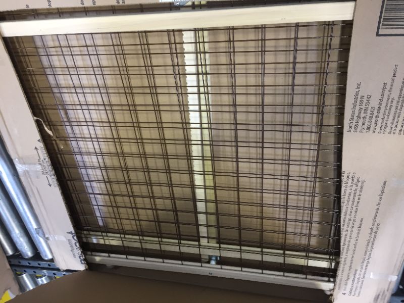 Photo 2 of MyPet Extra Wide Wire Mesh Dog Gate - 29.5"-50 - Brown