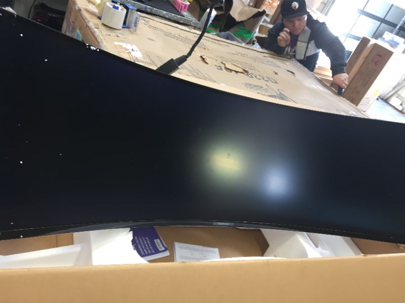 Photo 3 of SAMSUNG 49-inch Odyssey G9 Gaming Monitor | QHD, 240hz, 1000R Curved, QLED, NVIDIA G-SYNC & FreeSync | LC49G95TSSNXZA Model