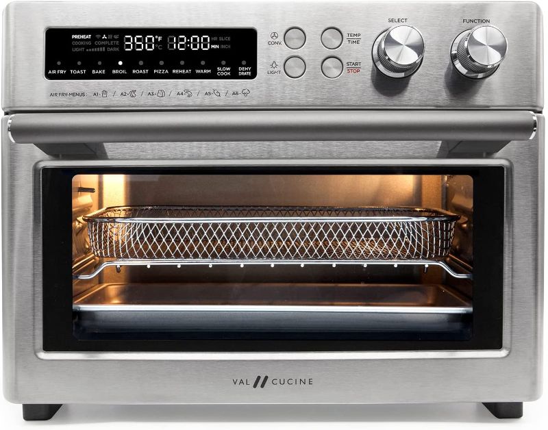 Photo 1 of VAL CUCINE Extra-Large Smart Air Fryer Toaster Oven, 10-in-1 Convection Countertop Oven Combination?Brushed Stainless Steel Finish