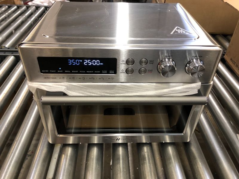 Photo 7 of VAL CUCINE Extra-Large Smart Air Fryer Toaster Oven, 10-in-1 Convection Countertop Oven Combination?Brushed Stainless Steel Finish