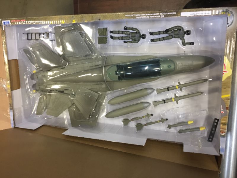 Photo 3 of Click N' Play Military Air Force F/A 18 Super Hornet Fighter Jet, 16 Piece Play Set with Accessories.