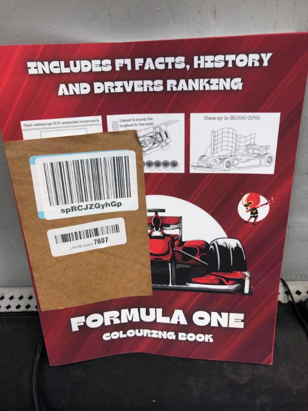 Photo 2 of Formula One Colouring Book: Motorsport Coloring Pages for Kids and Adults Featuring Racing Cars + Facts About F1 Races Paperback – February 7, 2021
