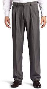 Photo 1 of Haggar Men's Cool 18 Hidden Expandable Waist Pleat Front Pant-Regular and Big & Tall Sizes 42W X 29L 
