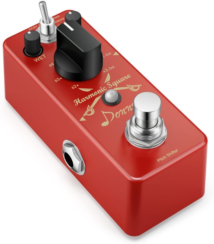 Photo 1 of Donner Octave Guitar Pedal, Harmonic Square Digital Octave Pedal Pitch Shifter 7 Shift Types 3 Tone Modes Sharp Detune Flat True Bypass
