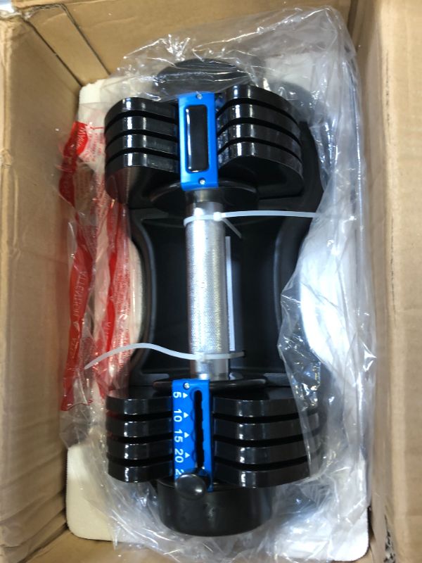 Photo 2 of Adjustable Dumbbell 5 to 25 lbs Single Hand Weights for Men and Women