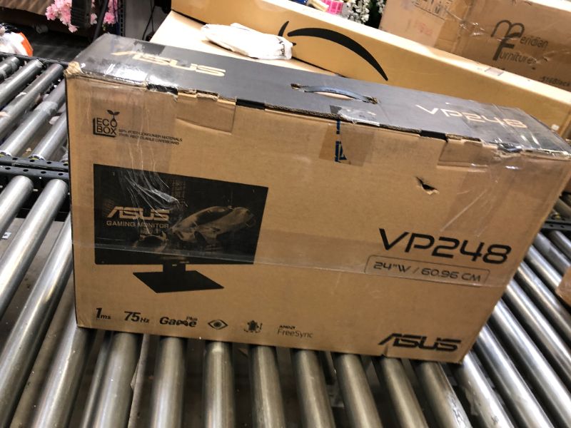 Photo 4 of ASUS VP248QGL 24” Full HD 1920x1080 1ms DP HDMI VGA Adaptive Sync/FreeSync Eye Care Monitor, Black