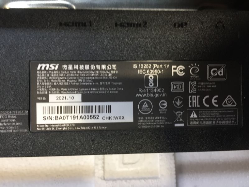 Photo 5 of MSI Optix G24C4 23.6" Full HD (1920 x 1080) 144Hz Gaming Monitor
