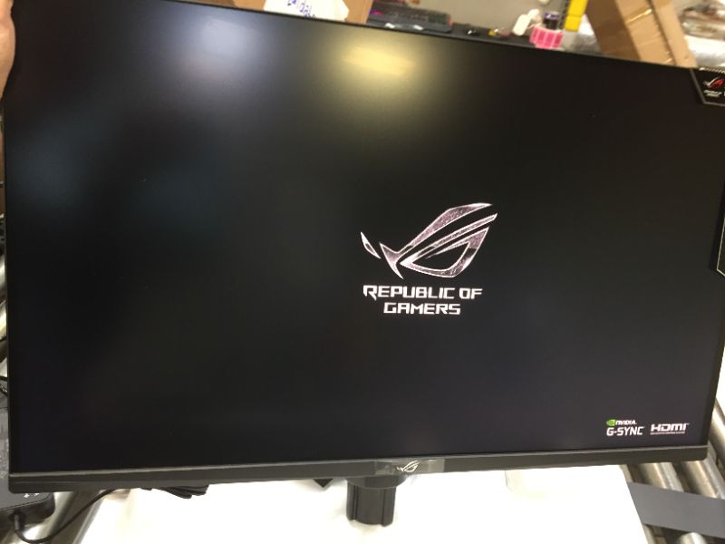 Photo 2 of ASUS ROG Swift PG32UQ 32” 4K HDR 144Hz DSC HDMI 2.1 Gaming Monitor, UHD (3840 x 2160), IPS, 1ms, G-SYNC Compatible, Extreme Low Motion Blur Sync, Eye Care, DisplayPort, USB, DisplayHDR 600