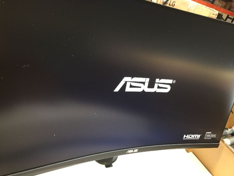 Photo 1 of ASUS TUF Gaming 32" 1440P HDR Curved Monitor (VG32V) - QHD (2560 x 1440), 144Hz, 1ms, Extreme Low Motion Blur, Speaker, Adaptive-Sync, FreeSync Premium, VESA Mountable, DisplayPort, HDMI