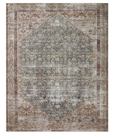 Photo 1 of Amber Lewis x Loloi Georgie 7'6" x 9'6" Teal and Antique Area Rug