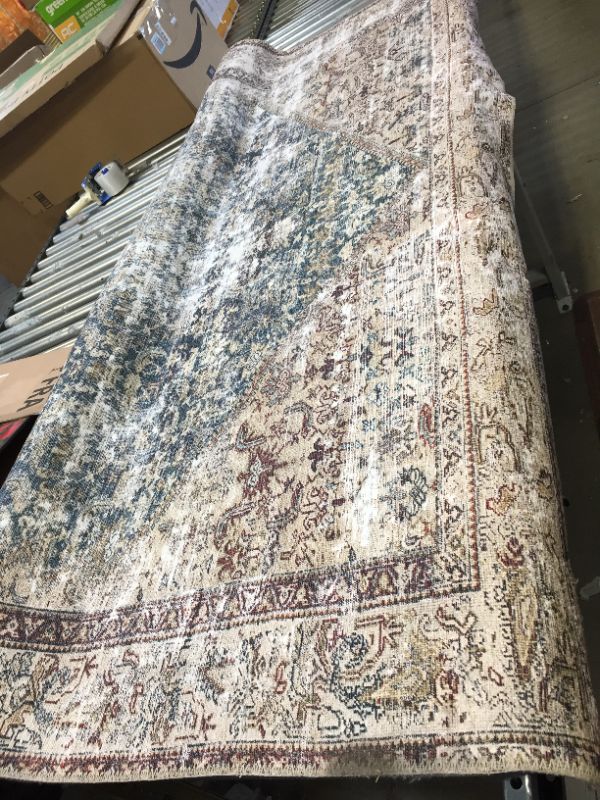 Photo 1 of Amber Lewis x Loloi Georgie 7'6" x 9'6" Teal and Antique Area Rug