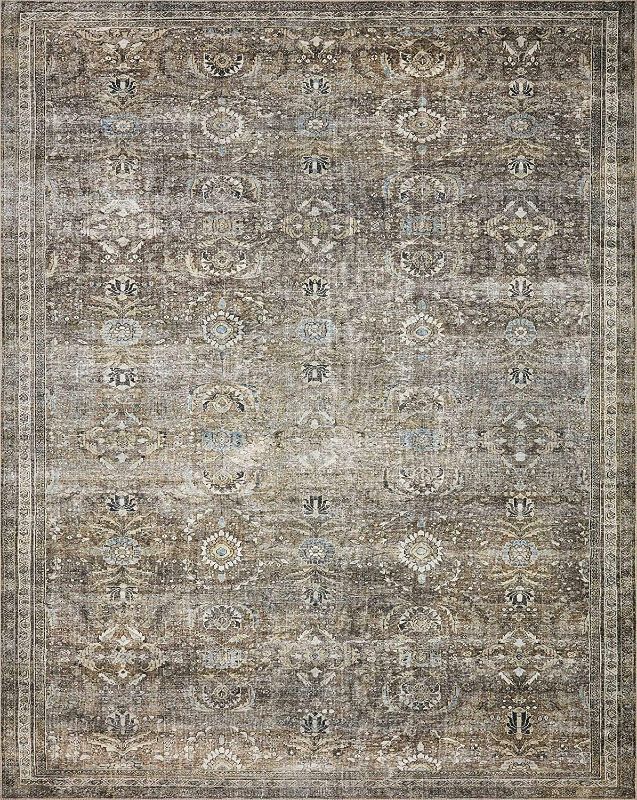 Photo 1 of Amber Lewis x Loloi Georgie 7'6" x 9'6" Bordeaux and Antique Area Rug