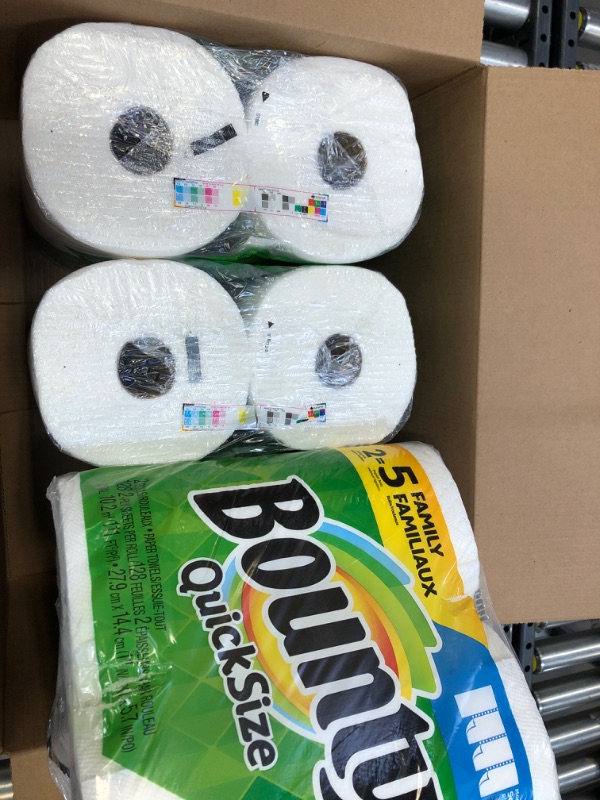 Photo 1 of box of bounty paper towels 