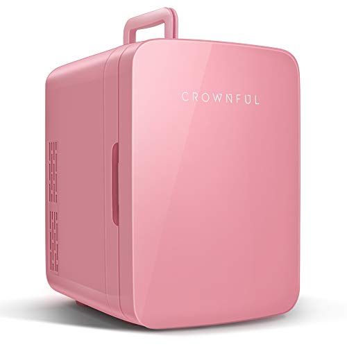 Photo 1 of Crownful Mini Fridge, 10 Liter/12 Can Portable Cooler and Warmer Personal Fridge for Skin Care, Food, Medications, Great for Bedroom, Office, Dorm, Car, ETL Listed