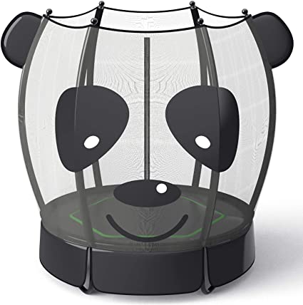 Photo 1 of Panda Trampoline for Kids, 60 Inch Mini Toddler Trampoline with Enclosure Net