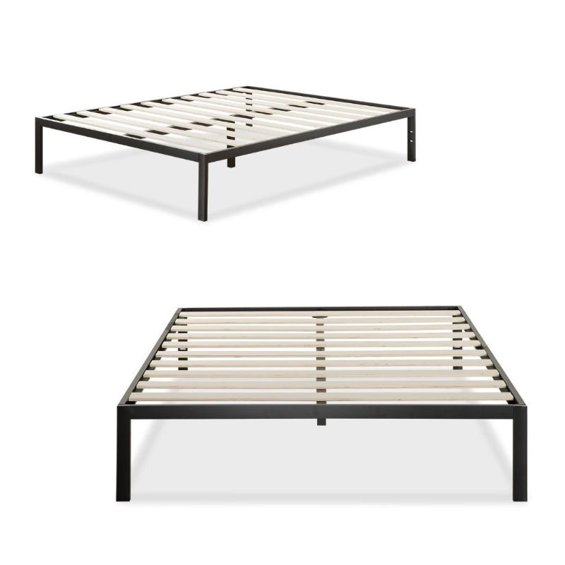 Photo 1 of Modern Studio Platform 1500 Metal Bed Frame/Mattress Foundation with Headboard twin