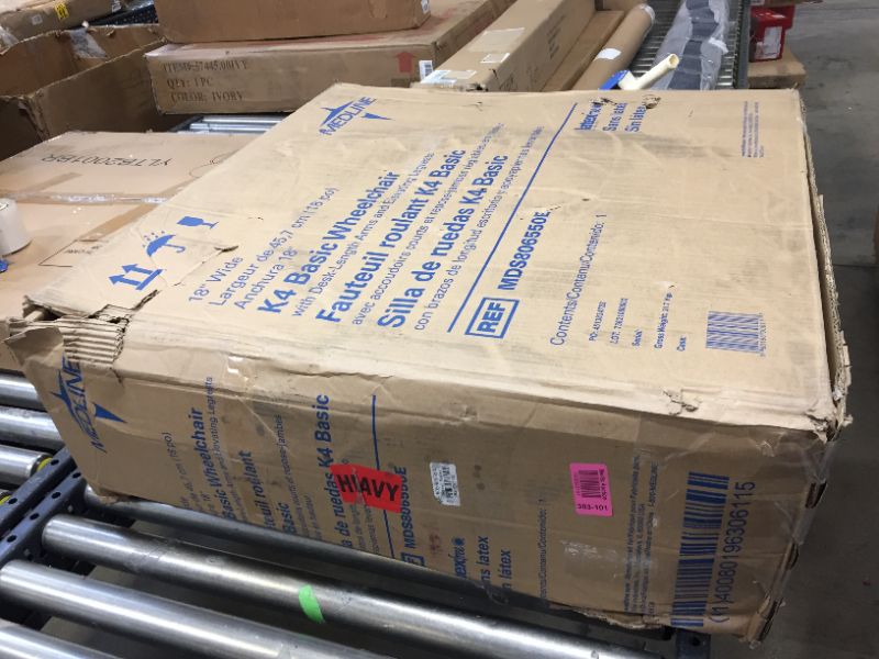 Photo 1 of Medline K4 Lightweight Wheelchair with Flip-Back