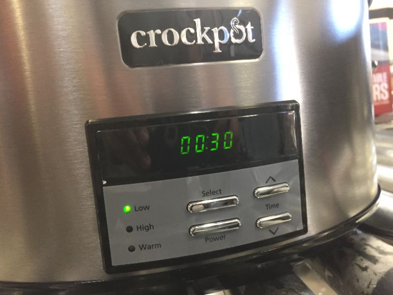 Photo 2 of Crock-Pot Digital Slow Cooker - 8 qt - Black Stainless