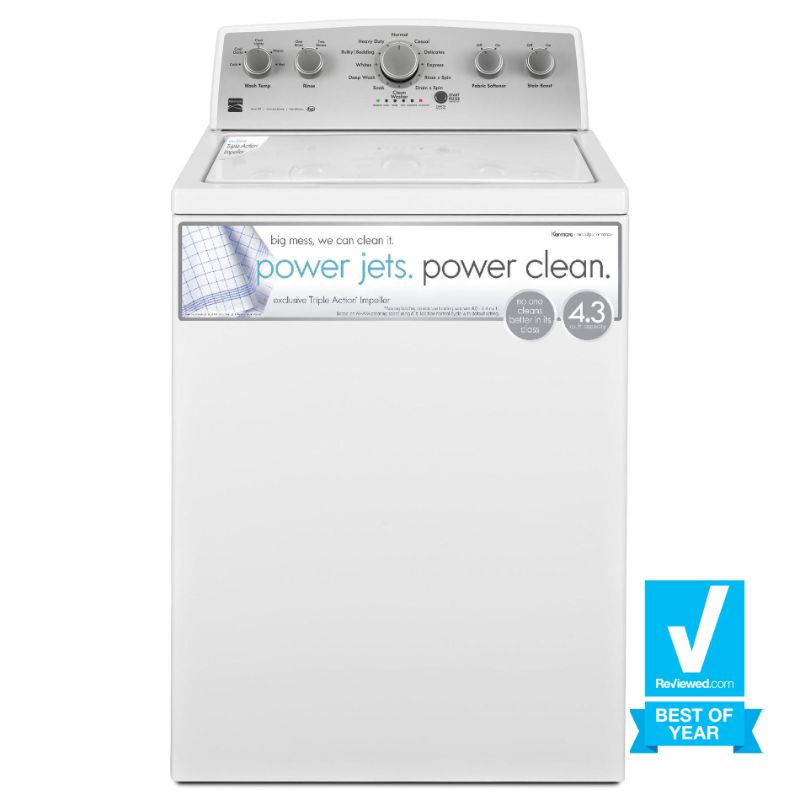 Photo 1 of 4.3 cu. ft. Top Load Washer w/ Exclusive Triple® Action Impeller - White