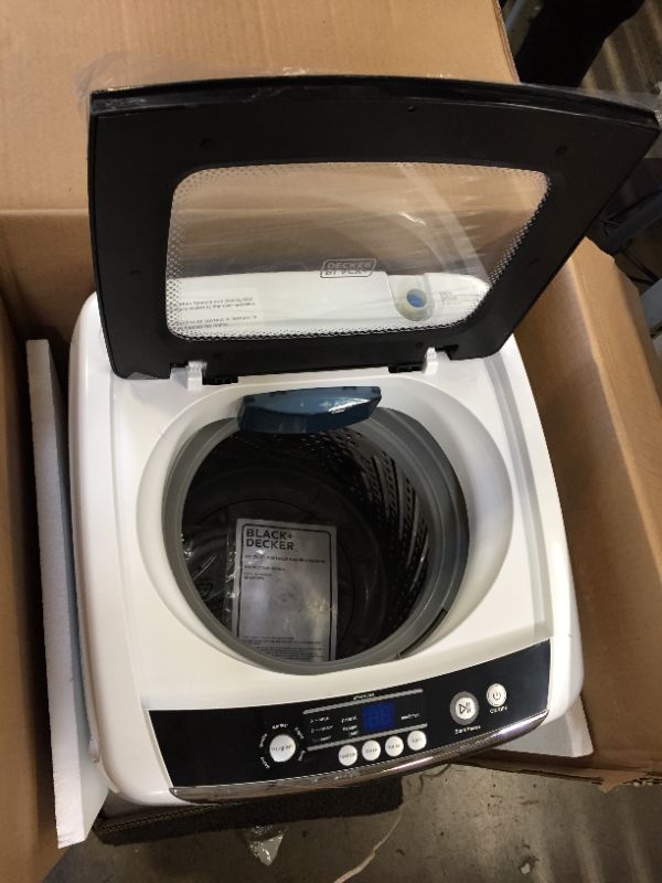 Photo 2 of Black + Decker 0.9 Cu. ft. Portable Washer Bpwm09w