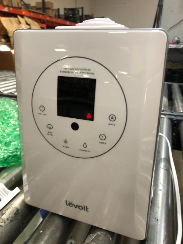 Photo 2 of LEVOIT Humidifiers for Bedroom Large Room 6L Warm and Cool Mist for Families Plants with Built-in Humidity Sensor, Essential Oil, Air Vaporizer with Remote Control, Timer Setting, White
