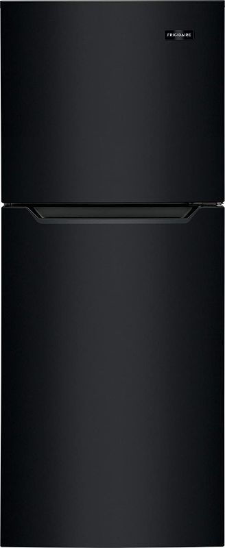 Photo 1 of Frigidaire 11.6 Cu. Ft. Compact ADA Top Freezer Refrigerator in Black with Electronic Control Panel, Reversible Door Swing, ENERGY STAR
