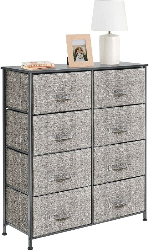 Photo 1 of mDesign Storage Dresser Furniture Unit - Tall Standing Organizer for Bedroom