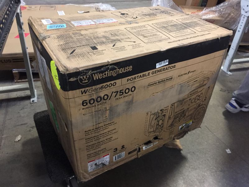 Photo 4 of Westinghouse Outdoor Power Equipment WGen6000 Portable Generator 6000 Rated & 7500 Peak Watts, Gas Powered, Electric Start, Transfer Switch Ready, CARB Compliant
