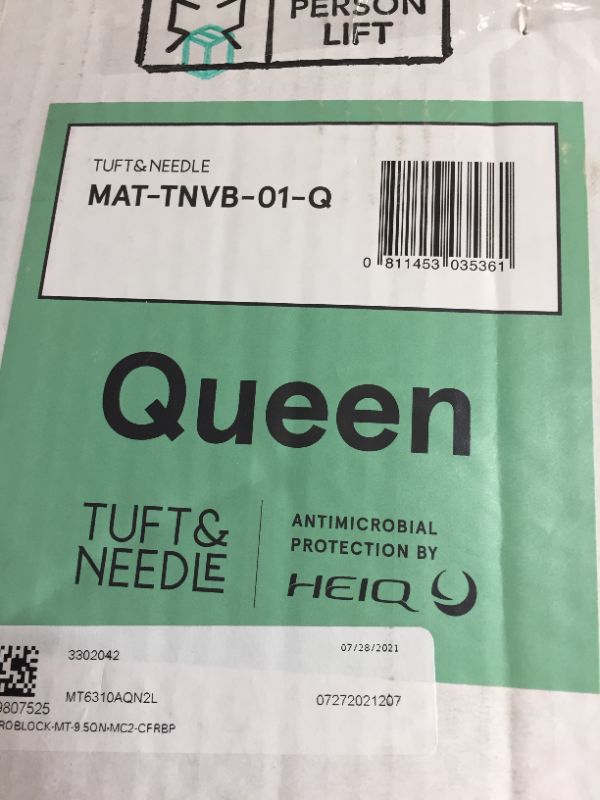 Photo 3 of  TUFT & NEEDLE - Original Queen Adaptive Foam Mattress with Antimicrobial Protection Powered by HeiQ - CertiPUR-US - 100 Night Trial