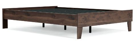 Photo 1 of Calverson Platform Bed Mocha - Signature Design by Ashley FULL SIZE 

