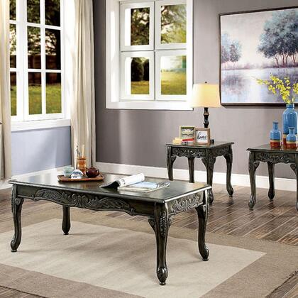 Photo 1 of Cheshire Collection CM4914GY-3PK 3 Pc. Table Set (Coffee + 2 End) in Gray