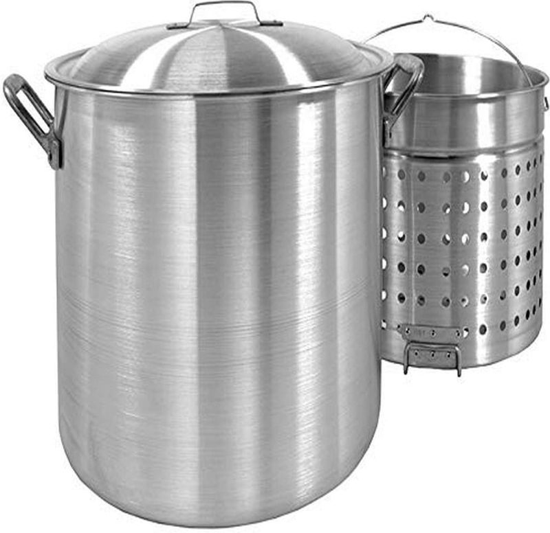 Photo 1 of  Bayou Classic Grill Stockpot with Basket 100 quarts