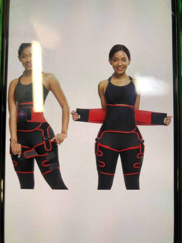 Photo 1 of HERBOSE WAIST TRAINER FOR WOMEN BLACK/RED MEDIUM