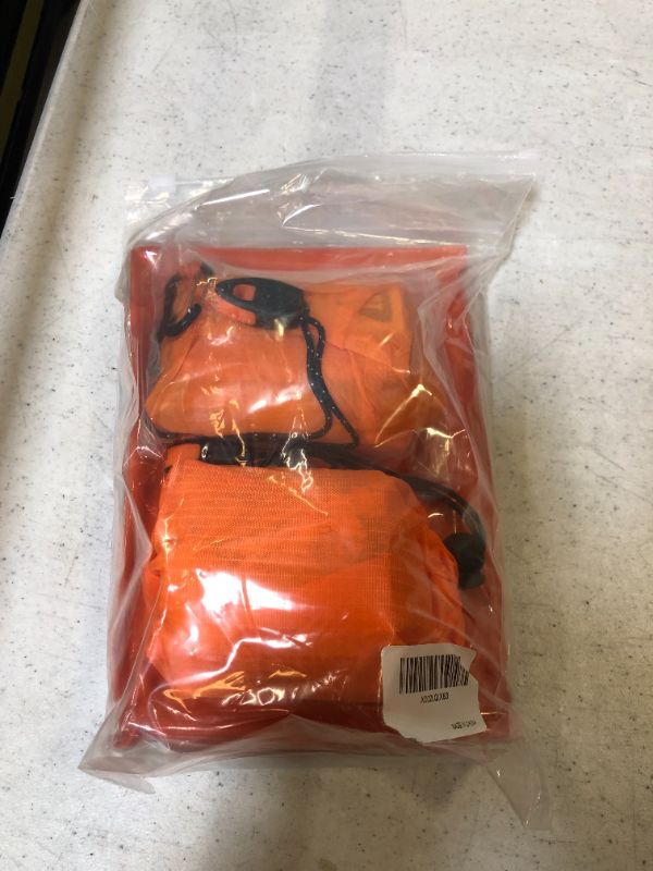 Photo 1 of 3-in-1 Set - Emergency Mylar Thermal Raincoat Poncho + Sleeping Bag + 2-Man Bivvy Tent Shelter Survival Gear Kit
