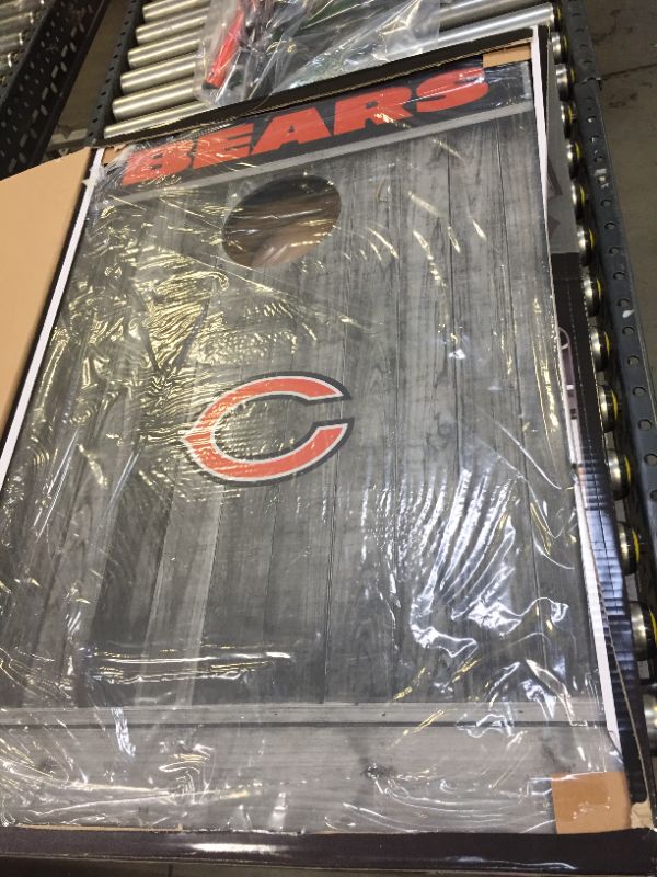 Photo 2 of NFL Chicago Bears 2'x3' Cornhole Board - Gray
