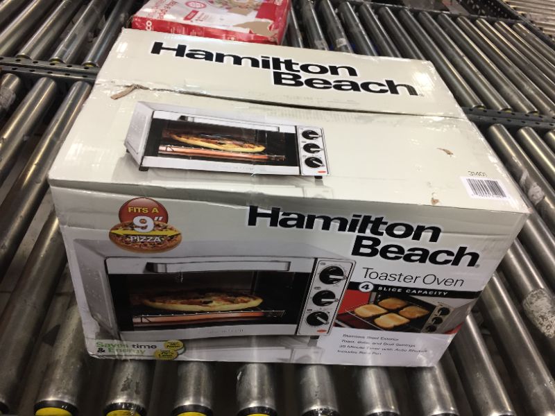 Photo 8 of Hamilton Beach 4 Slice Toaster Oven - Stainless Steel 31401