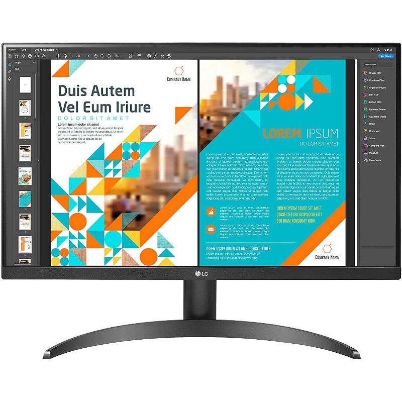 Photo 1 of LG 24QP500-B 24" QHD IPS Display Monitor with HDR 10 and AMD FreeSync