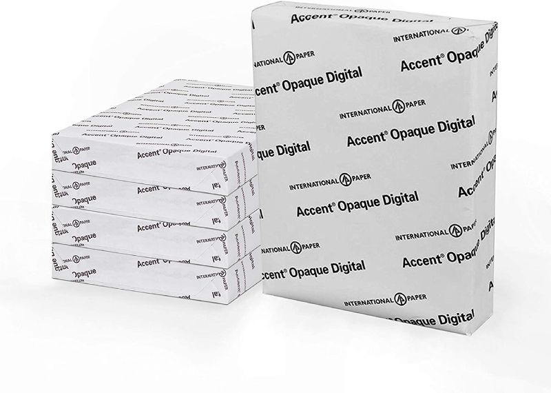 Photo 1 of Accent Opaque, Smooth Cover White, 80lb, 18 x 12, 97 Bright, 1,000 Sheets