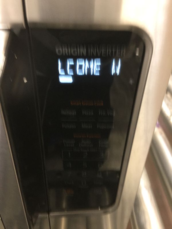 Photo 1 of Toshiba ML-EM34P(SS) Smart Countertop Microwave Oven Works with Alexa, Humidity Sensor and Sound On/Off Function, 1100W, 1.3 Cu Ft, Stainless Steel - used / dirty
