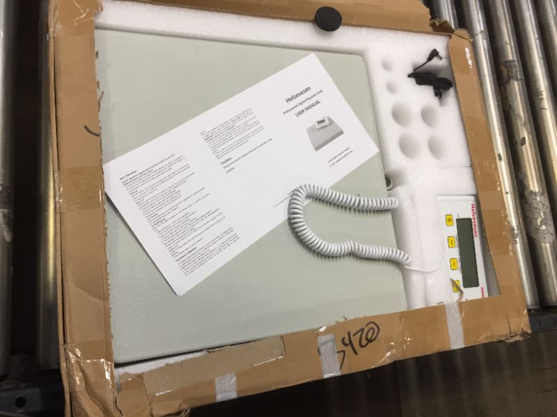 Photo 1 of Helsevesen Slimline Digital Professional Physician Scale -400 lb Capacity W/Remote Display, Medical Floor Scale, Home Healthcare Scale
