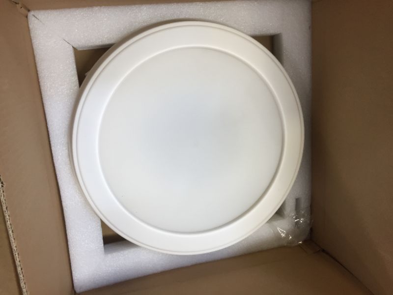 Photo 2 of Broan-NuTone AER80LWH Roomside Exhaust Round Flat Panel LED Light, White, Sturdy
