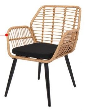 Photo 1 of 2 PC Outdoor Wicker Garden Furniture Rattan Chair, NO CUSHION 