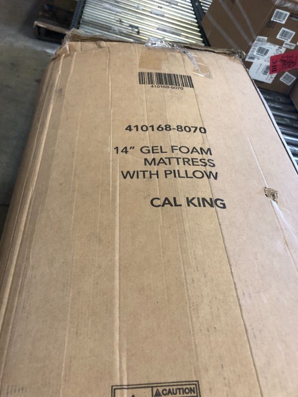 Photo 4 of 14" gel foam mattress with pillow  cal king 410168-8070