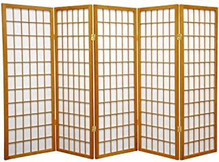 Photo 1 of 4 ft. Natural 5-Panel Room Divider