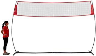 Photo 1 of PowerNet Freestanding Volleyball Warm Up Net | Portable Design for Indoor Or Outdoor Use | Foldable One Piece Quick Setup Frame | Great for Hitting Serving Drills Small Scrimmage Or 1 On 1 Game