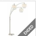 Photo 1 of Artiva USA Lumiere IV 80" LED Arched Floor Lamp with Dimmer & Crystal Satin N.
