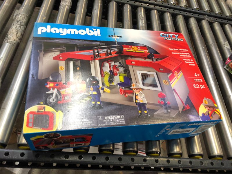 Photo 2 of PLAYMOBIL Take Along Fire Station
