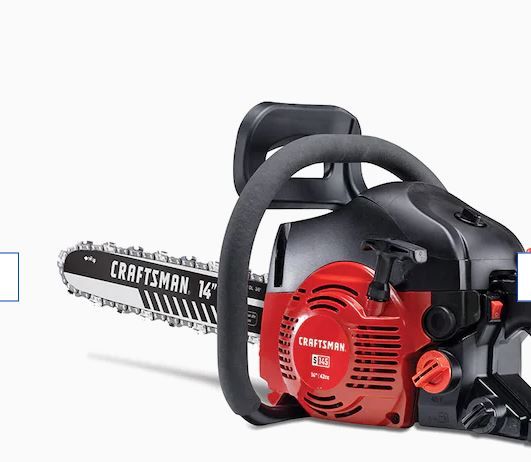 Photo 1 of CRAFTSMAN S145 14-in 42-cc 2-Cycle Gas Chainsaw
