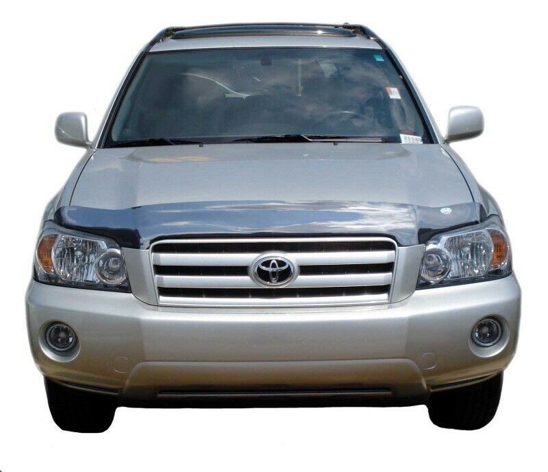 Photo 1 of AVS 01-07 for Toyota Highlander High Profile Bugflector II Hood Shield - Smoke
